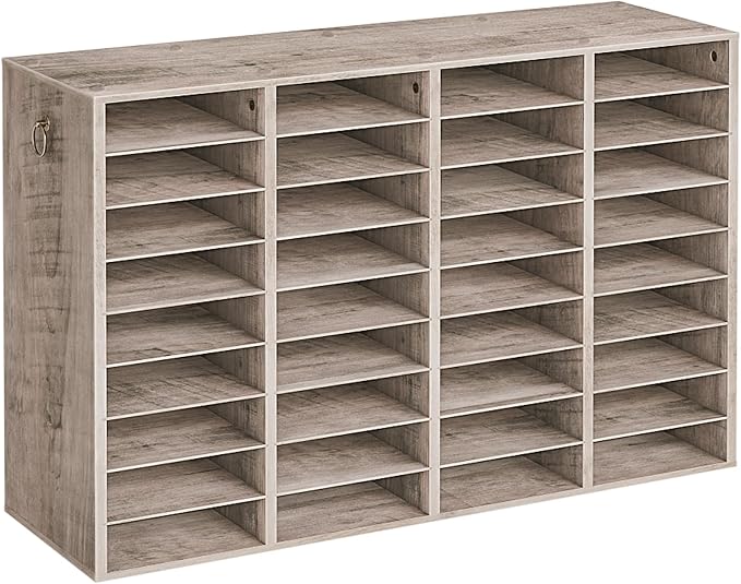 HOOBRO Wooden Literature Organizer, 36-Slot Mail Sorters, Removable Classroom Mailbox, Student Mailboxes for Classroom, Paper Storage Organizer, for Home, Office, Study, Classroom, Greige BG36WF01 by HOOBRO
