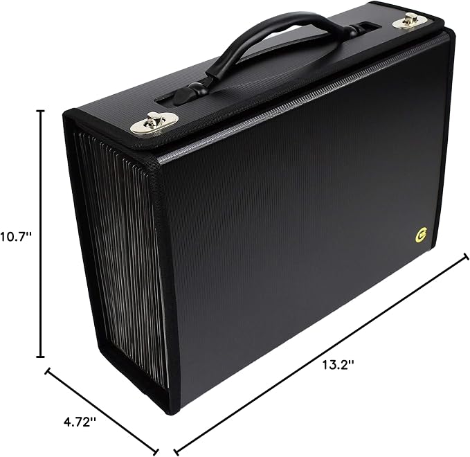 CNK Accordion File Folders with 24 Pockets Organizer for Document Paper Storage Folder Documents Expanding Binder Folio Pocket Receipt Filing Expandable Files Dividers Labels Letter Durable Handle - Image 9