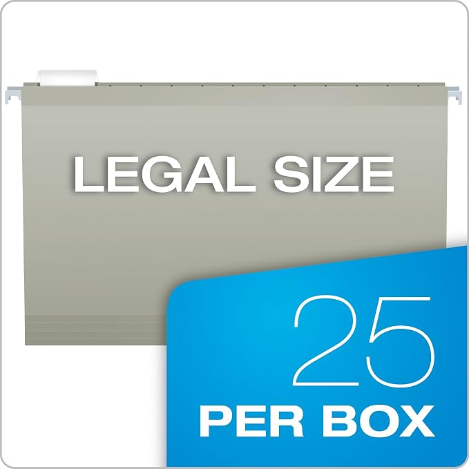 Pendaflex Recycled Hanging Folders,Gray, Legal (Pack of 10) - Image 5