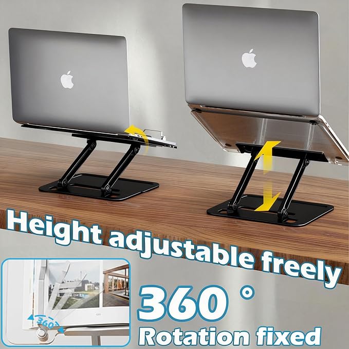Acrylic Adjustable Book Stand, Reading Stand with Lift Design, High-Density Alloy Desktop Document Holder for Document Recipe, Cookbook, Music Book (Black) - Image 6