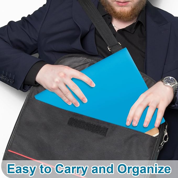 Plastic Folders with Pockets,2-Pocket Poly Folders Holds 8-1/2" x 11" Paper for School/Office/Home (Lake Blue, 60-Pack) - Image 6