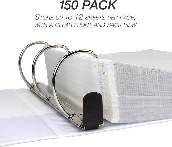 Samsill Ultra Clear Sheet Protectors, 150 Pack, 8.5x11 Inch Page Protectors for 3 Ring Binder, Premium Heavy Duty, Letter Size, Top Loading, Acid Free - Image 8
