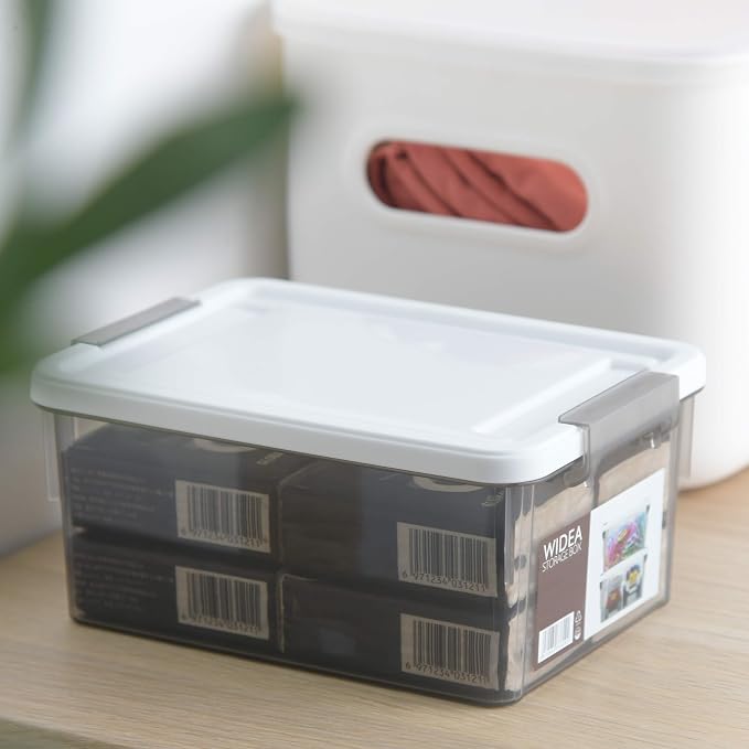 Citylife 1.32 QT 10 Pack Small Storage Bins Plastic Storage Container Stackable Box with Lids for Organizing, Clear Grey. | Plastic Containers for Beads, Buttons, Sewing Supplies, Office Supplies and Toys, Clear Grey 6.9"*5.1"*3.2" - Image 7