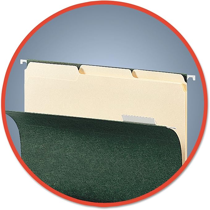 Smead Interior File Folder, 1/3-Cut Tab, Letter Size, Manila, 100 per Box, Expandable File Folders for Filing Cabinet - Image 3