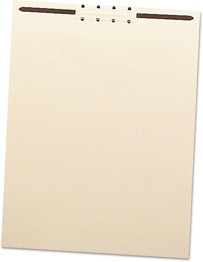 Smead Manila File Backs with 2" Fastener, Letter Size, Manila, 100 per Box (35511) by SMEAD