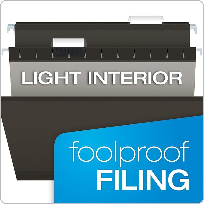 Pendaflex Recycled Hanging Folders, Black, Legal (Pack of 10) - Image 7