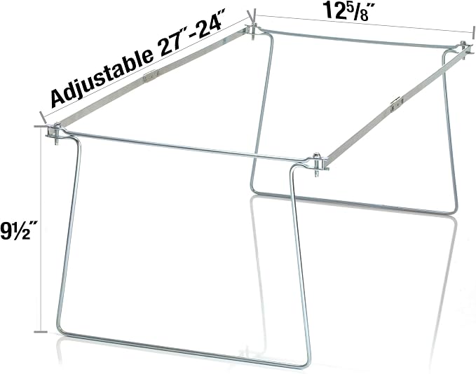 Officemate Hanging File Frame, 24-27, Letter Size, Steel, 4 Sets (91965) (Pack of 6) - Image 4
