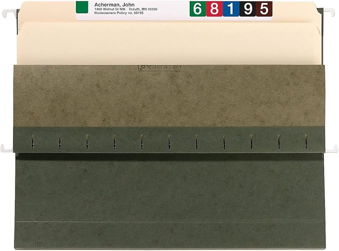 Smead Box Bottom Hanging File Folder, 1" Expansion, Letter Size, 25 per Box (64239) - Image 8