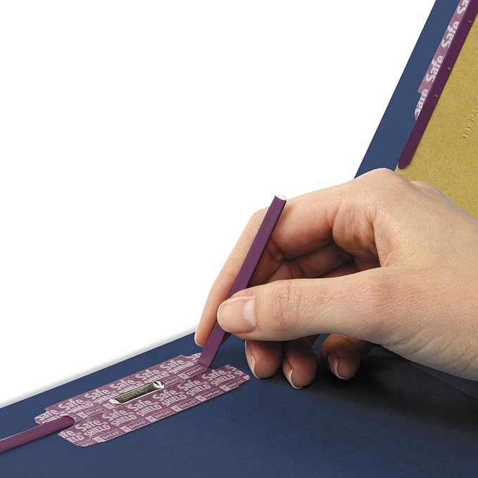 Smead End Tab Classification Folder, Letter, 6-Section, Dk Blue, 10/BX (26784) - Image 4