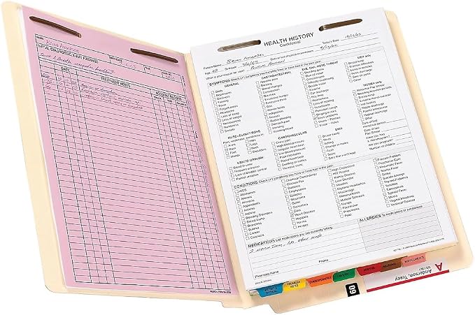Smead 100% Recycled End Tab Fastener File Folder, Shelf-Master Reinforced Straight-Cut Tab, 2 Fasteners, Letter Size, Manila, 50 per Box (34160) - Image 7