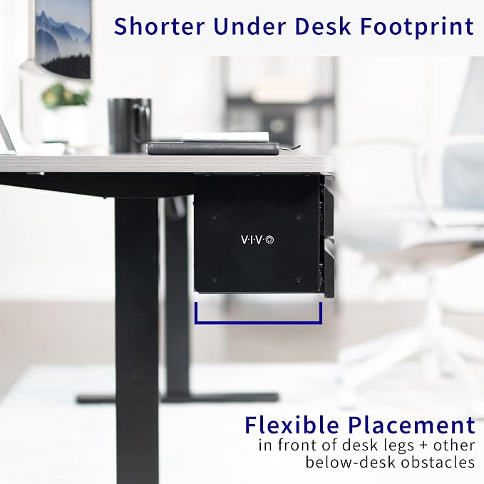 VIVO 16 inch Slide Out Dual Tier Desk Drawer, Under Desk 2 Layer Storage, Black, DESK-DR02 - Image 6
