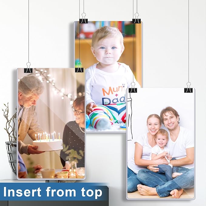 200 Pcs 8.5" x 14" Clear Plastic Menu Sleeves Covers Legal Size for Restaurant Menu Protector, 8.5" x 14" Rigid Print Protectors, Clear Hard Plastic Protective Sleeves Covers - Image 6