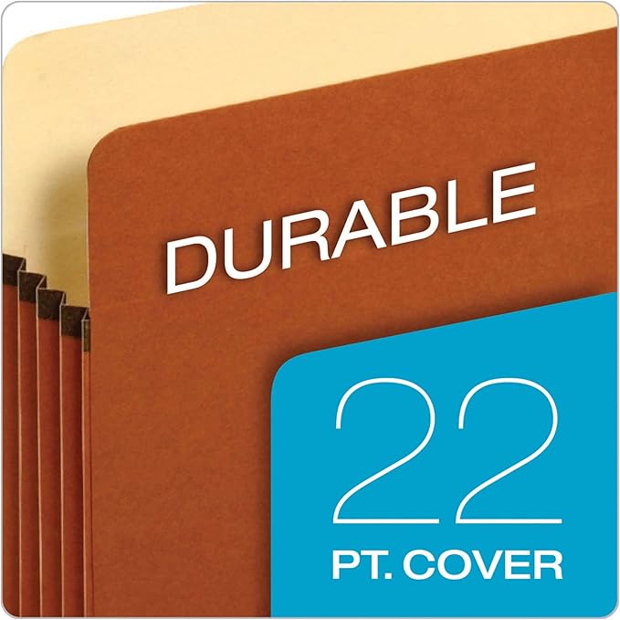 Pendaflex Expanding Color File Jackets 50pk Letter Size + Tyvek-Reinforced Expanding File Pockets 10pk Letter Size - Image 7