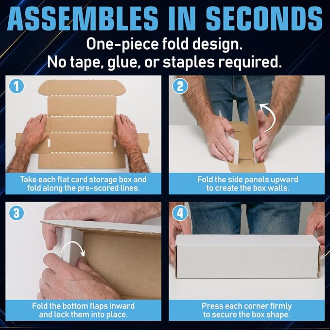 Premium Trading Card Box Storage For Sports, Baseball, Football, Basketball, MTG & TCG Collector | Baseball Card Storage Boxes & Organizer For Magic Sorter Bulk. Sports Holder For Collection. - Image 6