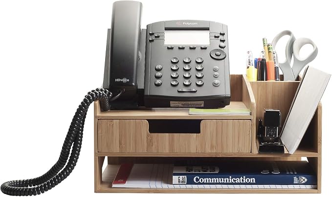 MobileVision Bamboo Paper Tray Office Organizer for Files, Documents, Letter Sorter, Envelopes and Magazine Holder (File & Paper Organizer) - Image 4