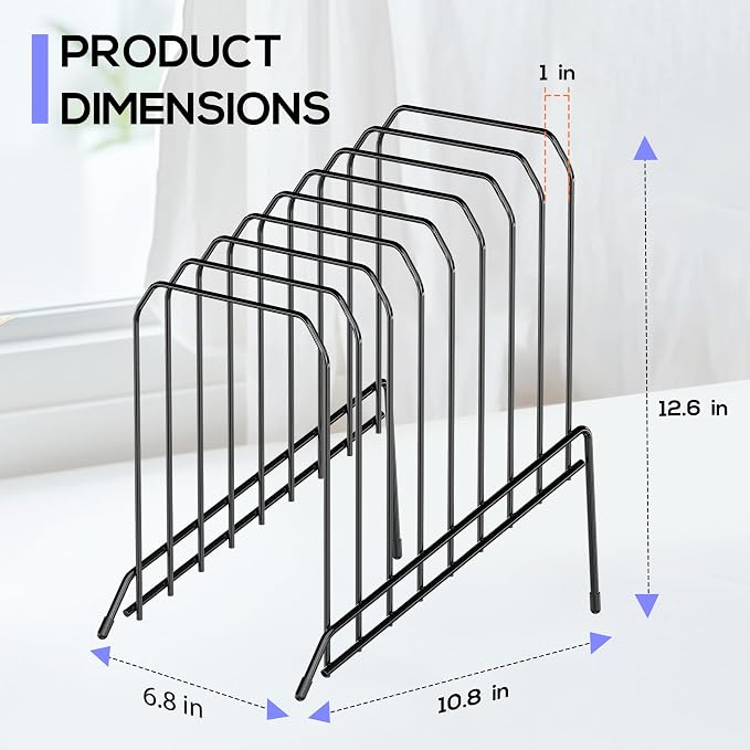 Gawerk Incline Desk Magazine Folder Holder File Organizer with 8-Section - Image 2