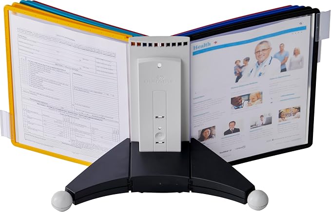 Durable Desktop Reference System with 10 Double-Sided Panels - Letter-Size 8.5" x 11" Inches - Assorted Colors SHERPA Design - Desk Reference Organizer - Image 11