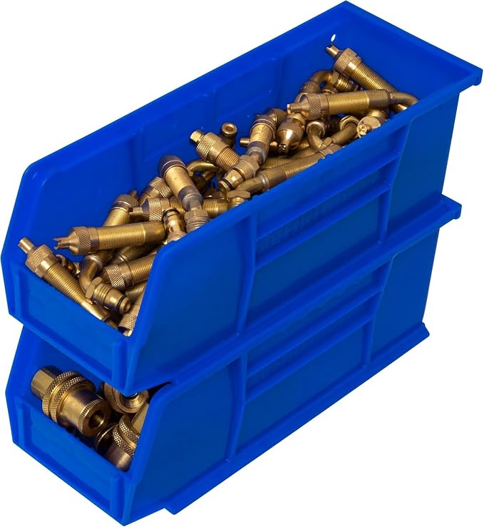 Akro-Mils 30224 AkroBins Plastic Storage Bins, 11"x 4"x 4", Blue, 12-Pack | Space-Saving Stackable Bins for Garage, Pantry, Craft Organization - Image 12