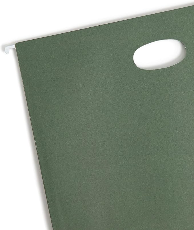 Smead Hanging File Pocket with Full-Height Gusset, 1-3/4" Expansion, Letter Size, Standard Green, 25 per Box (64218) - Image 6