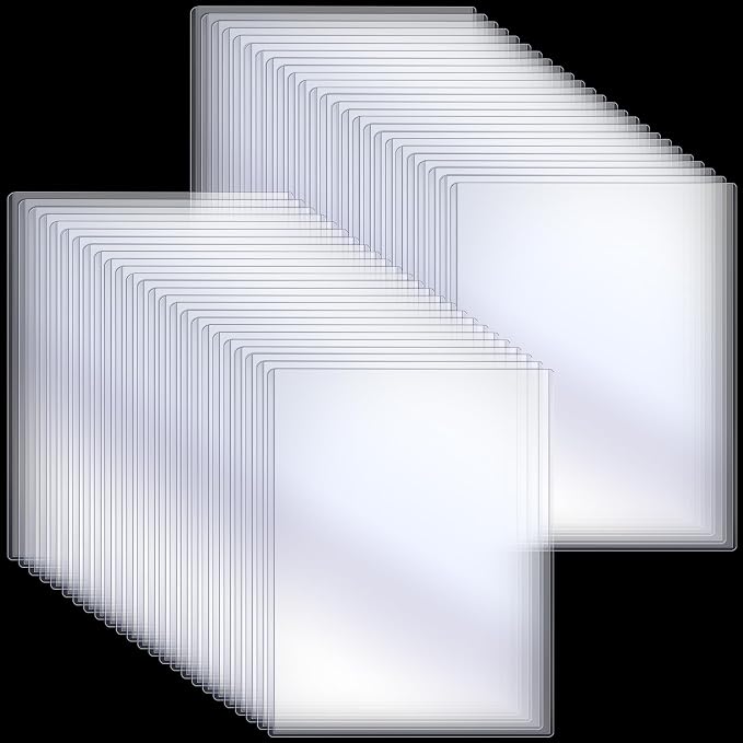 Sherr 50 Pcs 18 x 24 Inches Rigid Print Protectors Clear Hard Plastic Sheet Protectors Poster Sleeves for Protect Store and Display Photographs, Prints and Documents by Sherr