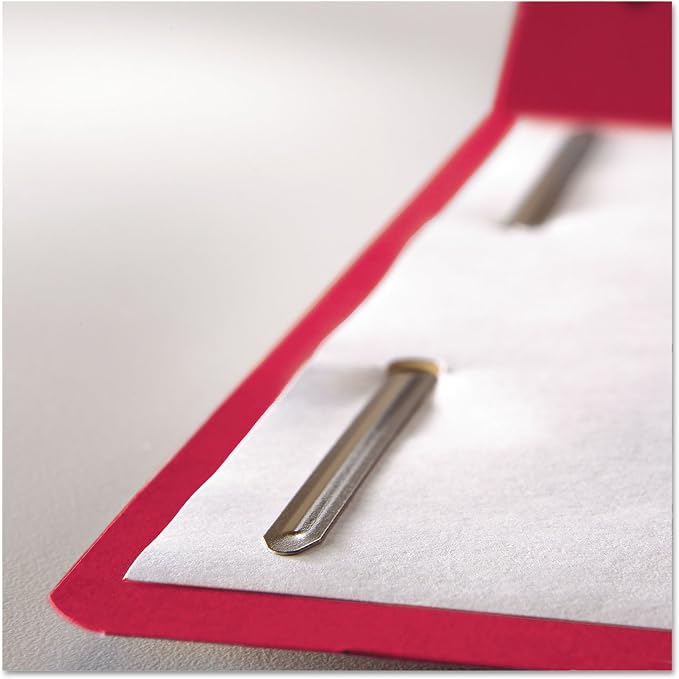 Pendaflex Fastener Folders, 2 Fasteners, Letter Size, Red, 1/3 Cut Tabs in Left, Right, Center Positions, 50 per Box (22740), Specialty - Image 2