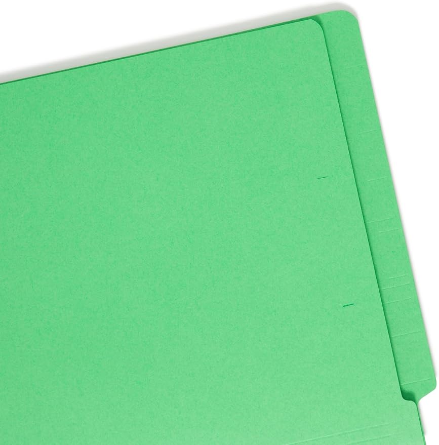 Smead End Tab File Folder, Shelf-Master Reinforced Straight-Cut Tab, Legal Size, Green, 100 per Box (28110) - Image 3