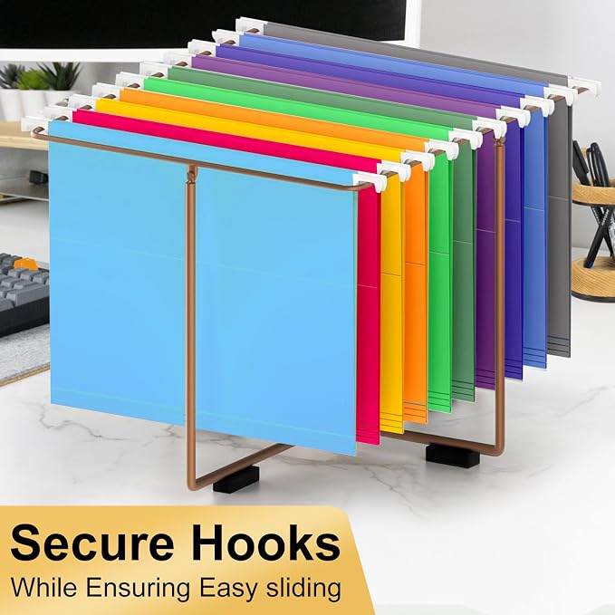 Hanging File Folders, 120 Pack Letter Size Hanging File folders with 1/5-cut Tabs, Stay Organized for Your Home and Office Bulk File, Documents and Paper, 10 Colors - Image 4