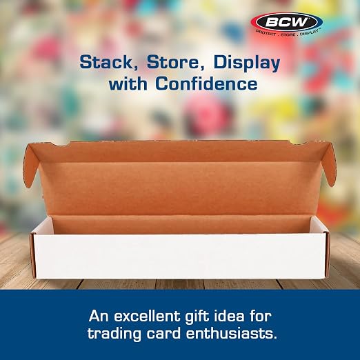 BCW 930-Count Trading Card Storage Box – 10 Pack | Cardboard Organizer for Sports Cards, TCG, and Collectible Cards | Durable, Stackable Storage with Easy Assembly - Image 5