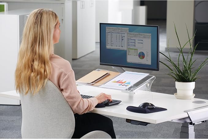 Fellowes Clarity Adjustable Document Holder and Support - Holds A4 & A3 Documents - Image 2