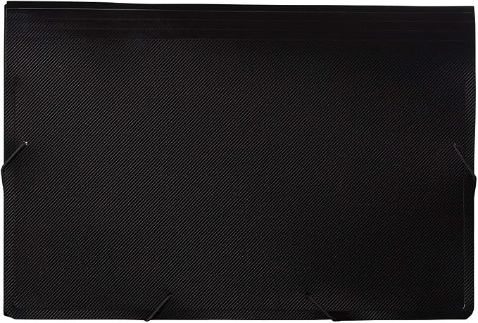 JAM PAPER Accordion Folders - 13 Pocket Plastic Expanding File - Legal Size - 10 x 15 - Black - Sold Individually - Image 2