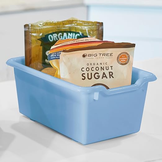 ECR4Kids Scoop Front Storage Bins, Multipurpose Organization, Earthtone, 25-Piece - Image 10