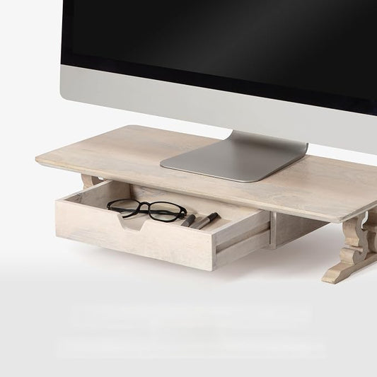Anji Mountain Monitor Stand - Desktop Organizer & Laptop Riser, Ergonomic Monitor Riser, Space-Saving Monitor Stand for Desk, Durable Construction, Easy Assembly, Ideal for Home & Office by AnjiMountain
