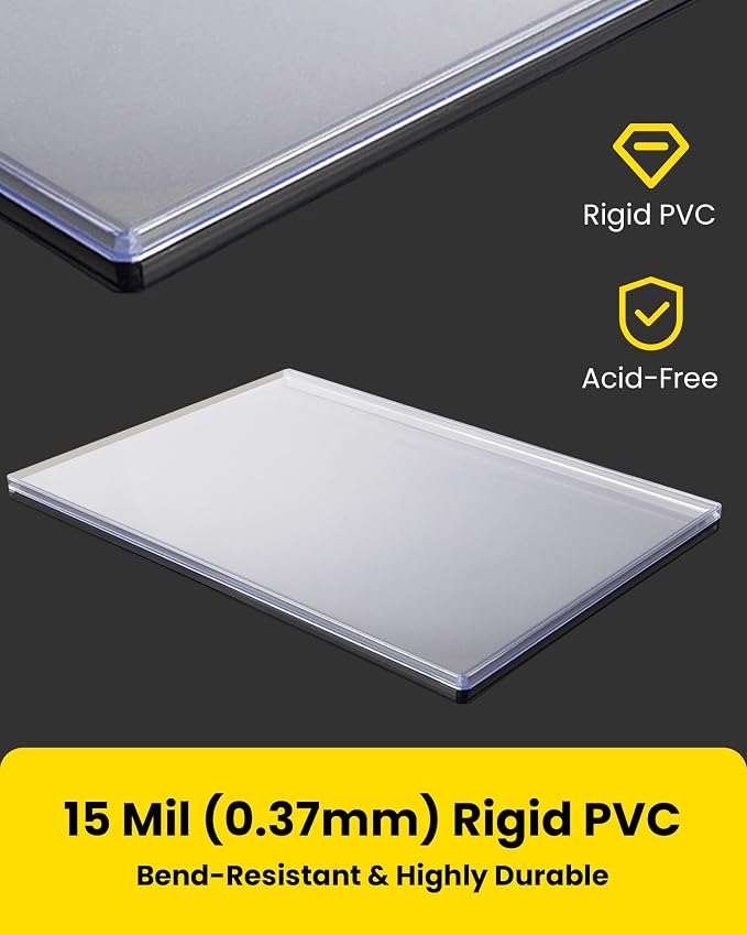 Life Magazine Toploaders 11x14.5 in, 7mm Capacity, 15 Mil 5 Pack | Archival Safe Rigid PVC Hard Magazine Protectors Sheet for Vintage Periodicals, Art Prints, Photo Storage Display, Blue Tint - Image 3
