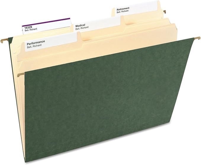 Smead Hanging File Folder, No Tabs, Letter Size, Standard Green, 25 per Box (64010) - Image 2