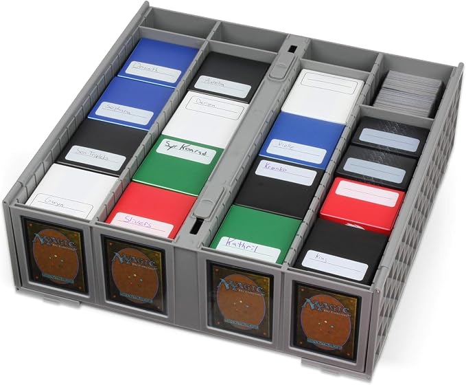 BCW Collectible Card Bin (2-Pack, Gray) | Holds 3200 Cards Each | Includes 4 Dividers | Storage for Pokémon, MTG & Sports Cards - Image 8