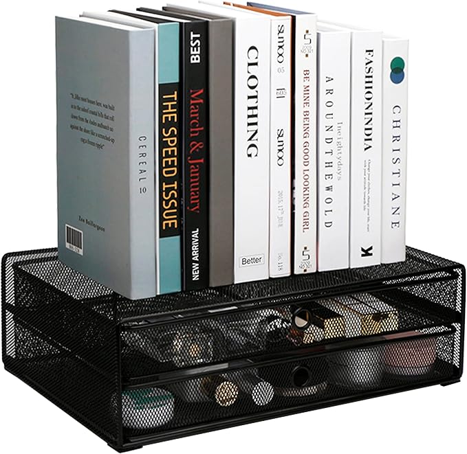Exerz Monitor Display Stand with Drawers - Desk Organizer with Computer Monitor Stand Riser - Max 15kgs - Image 7