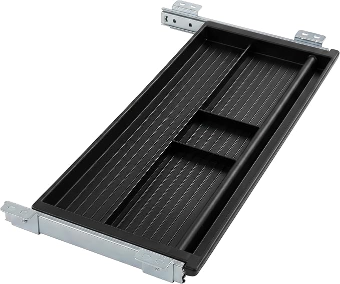 Mount-It! Under Desk Pencil Drawer | 21.25” W, Ball Bearing Slide-Out Organizer for Office Supplies, Paper & Pencils | Fits Desks Over 1” Thick, Adjustable Extension 16.25”–28” by Mount-It