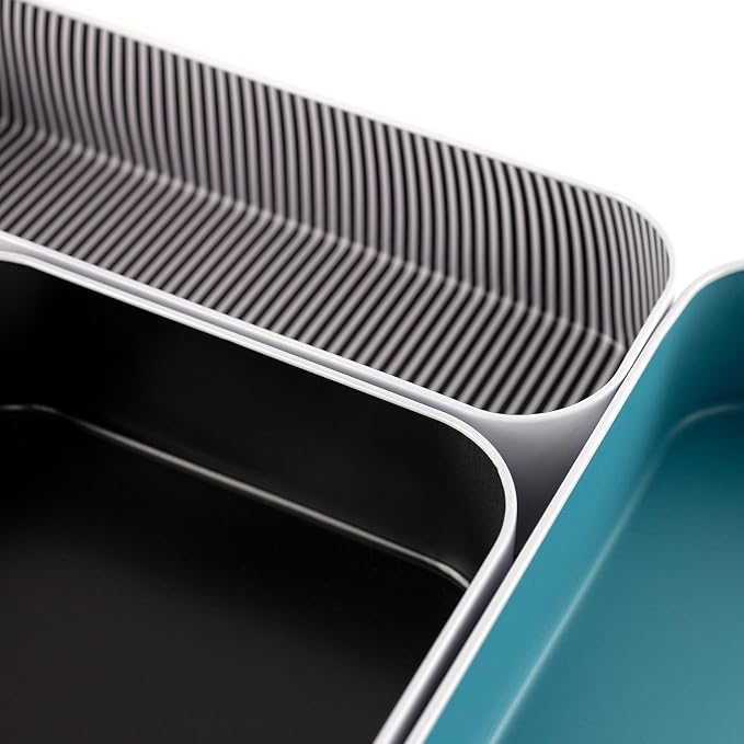 Three by Three Seattle Metal Drawer Organizer Tray Set, 5-Pc, 2" (Assorted) | Deep 2" food-safe metal bins; soft non-scratch base; perfect for kitchen utensils, tools & bulkier drawer items - Image 3