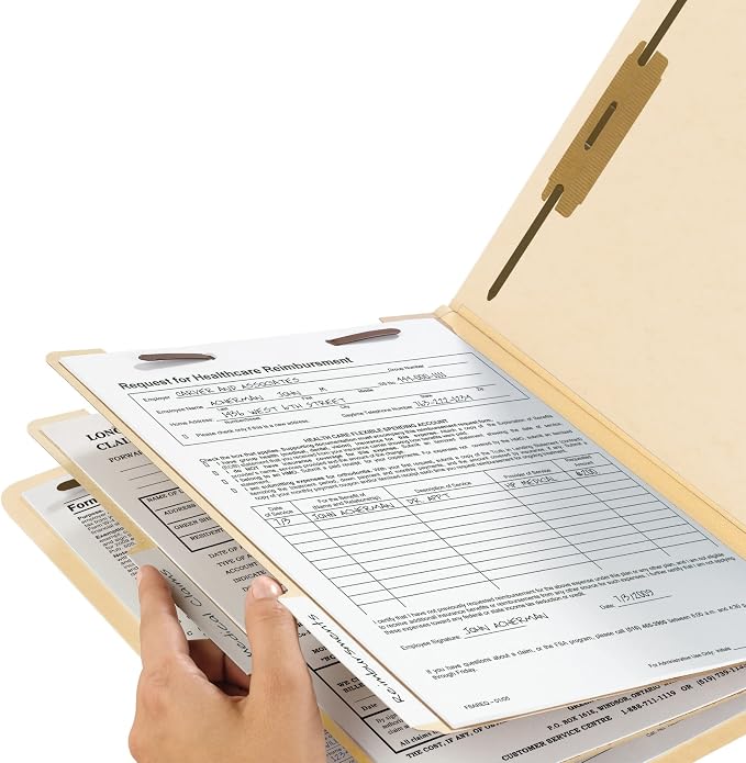 Smead Classification File Folder, 2" Expansion, 2/5-Cut Tab, Letter Size, 10 per Box (2 Dividers, Manila) - Image 5