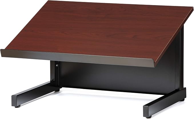 Audio Visual Direct Tabletop Lectern, Black/Cherry by Audio-VisualDirect
