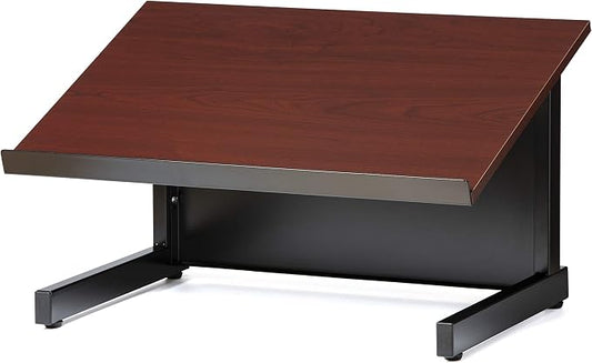 Audio Visual Direct Tabletop Lectern, Black/Cherry by Audio-VisualDirect
