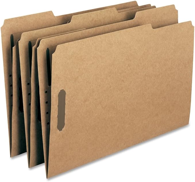 Smead Fastener File Folder, 2 Fasteners, Reinforced 1/3-Cut Tab, Legal Size, Kraft, 50 per Box (19837) by SMEAD
