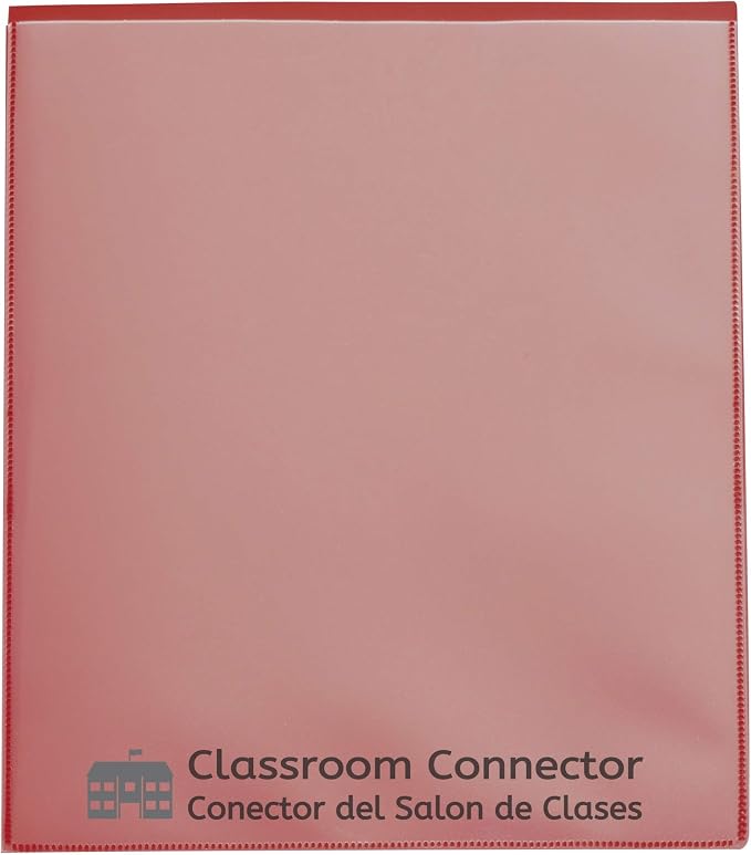 C-Line Classroom Connector School-to-Home Folders, Red, 25 per Box (32004) - Image 2
