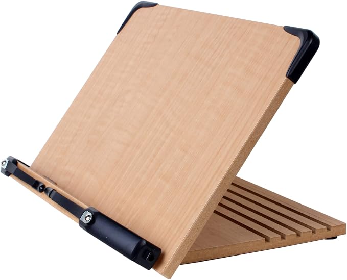 BS1500 11.8x8.5 Portable Adjustable Foldable Bookstand Holder for Reading Hands Free Large Thick Heavy Textbooks Cookbooks Tablets by ABookStand