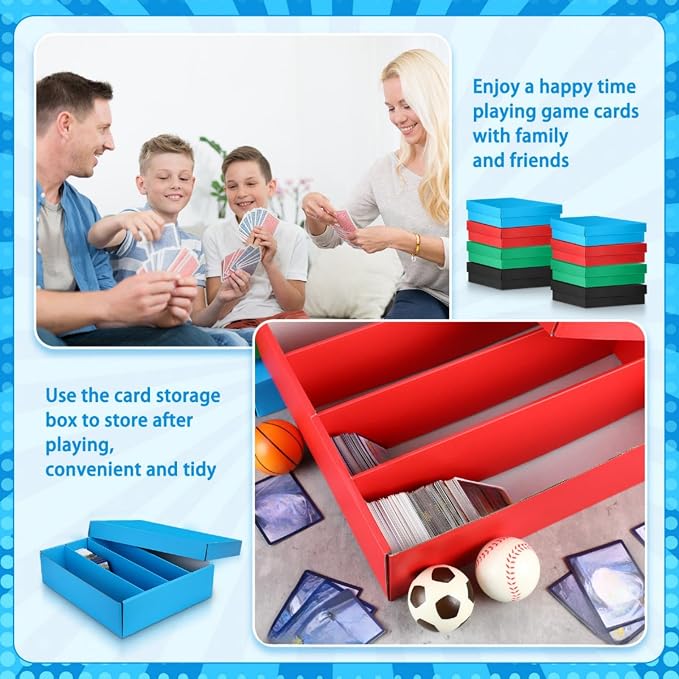 Seajan 16 Pcs 3200 Count Trading Card Storage Box Moisture Sports Card Boxes Bulk for Gaming Cardboard Sorting Collecting - Image 5