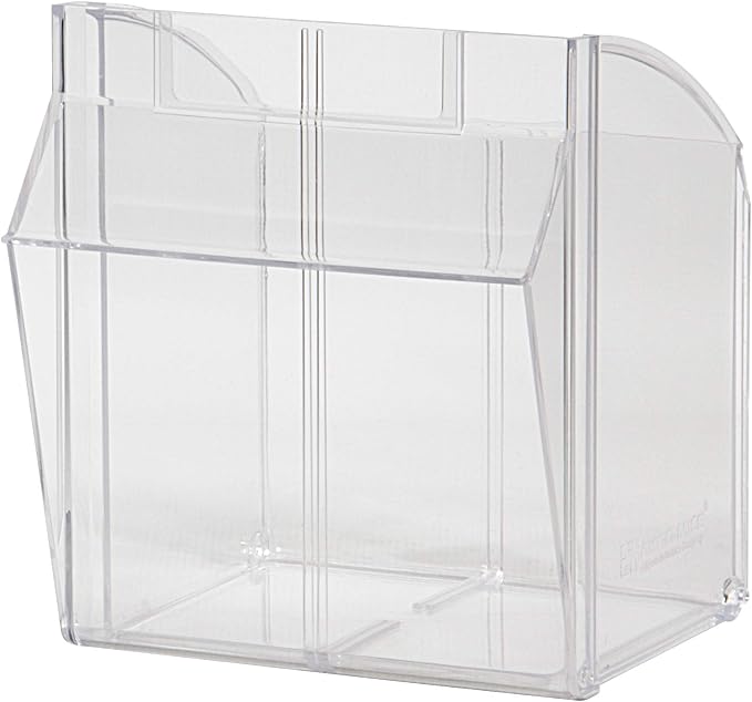 Akro-Mils TiltView Plastic Storage Cabinet with 3 Tilt Out Bins, Horizontal Plastic Parts Organizer, Teacher Toolbox, and Office Supply Organizer, 23-5/8" W x 9-7/16" H x 7-7/8" D, Stone - Image 7