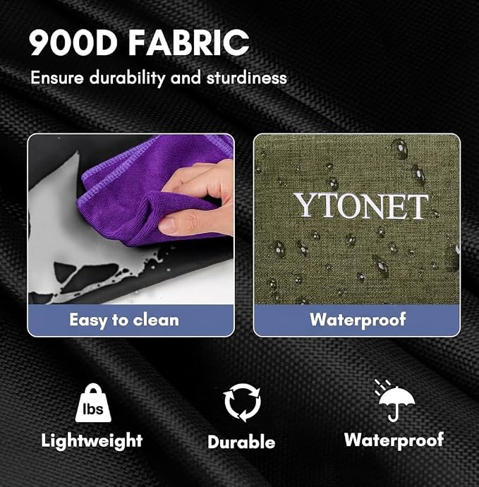 Ytonet Foldable Cleaning Supply Caddy, Wearable Cleaning Tote with Dividers | Large Cleaning Bag for Housekeepers, Kitchen Supplies Organizer with Shoulder Straps, Under Sink & Car Detailing Bag, Green - Image 5