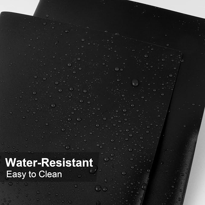 60-Pack Plastic Folders with Pockets,2-Pocket Poly Folders Holds 8-1/2" x 11" Paper for School/Office/Home, Black - Image 3