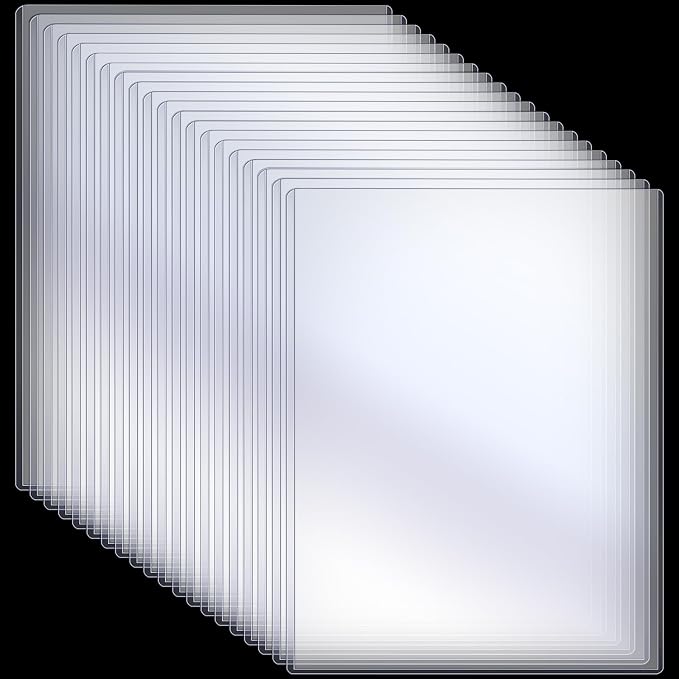 Sherr 20 Pcs 18 x 24 Inches Rigid Print Protectors Clear Hard Plastic Sheet Protectors Poster Sleeves for Protect Store and Display Photographs, Prints and Documents by Sherr