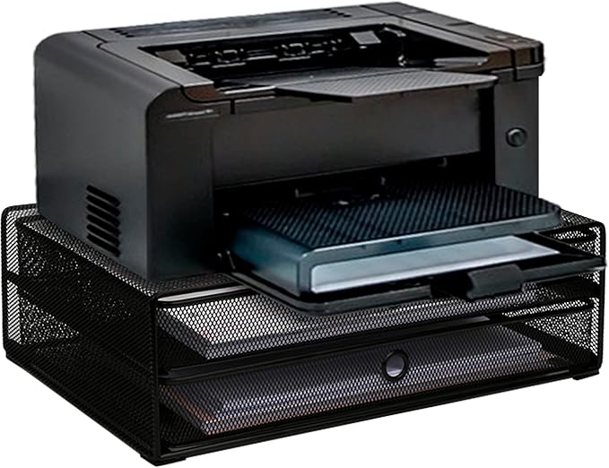 Exerz Monitor Display Stand with Drawers - Desk Organizer with Computer Monitor Stand Riser - Max 15kgs - Image 8